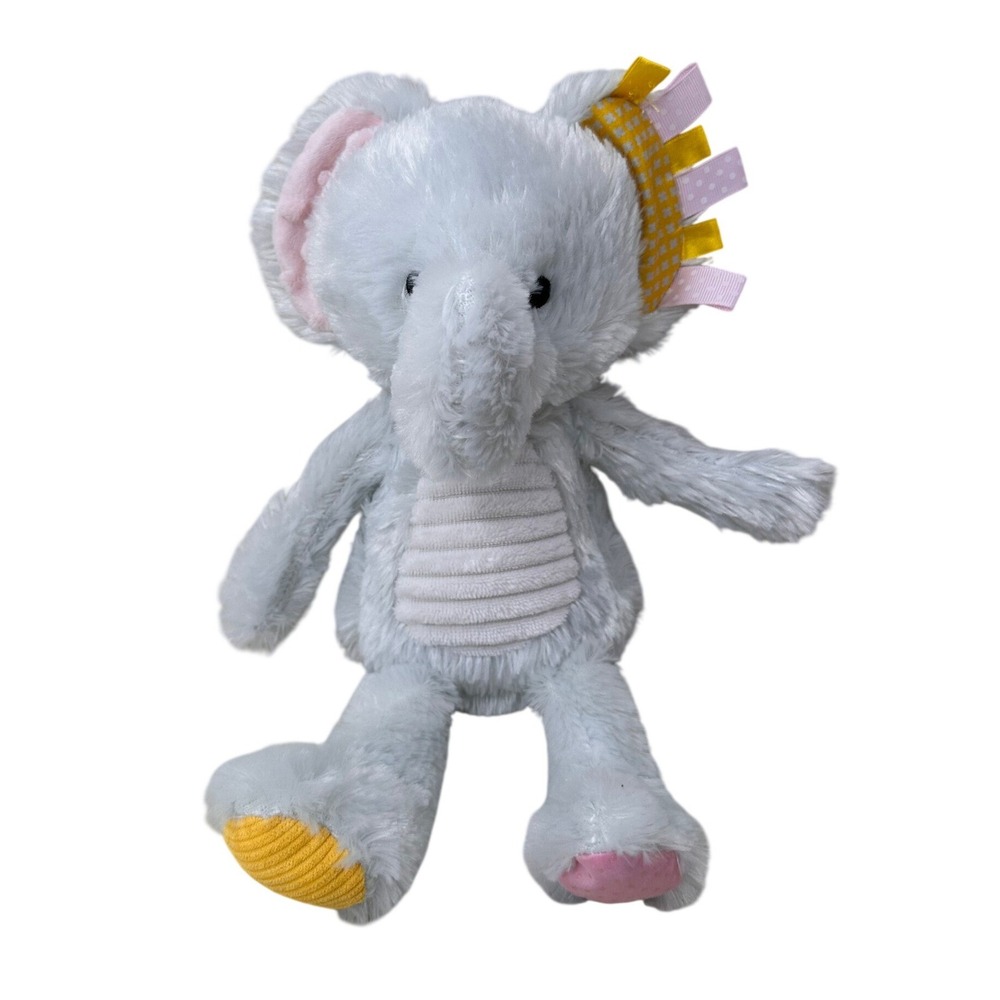 Make Believe Ideas Elephant Plush Gray Stuffed Animal Lovey Kids Nursery Decor